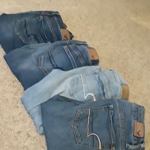 4 Pairs of American Eagle Jeans
